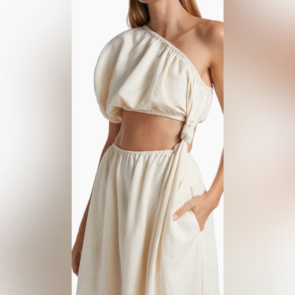 Farm Rio Linen Knot Dress - Picture 2 of 9